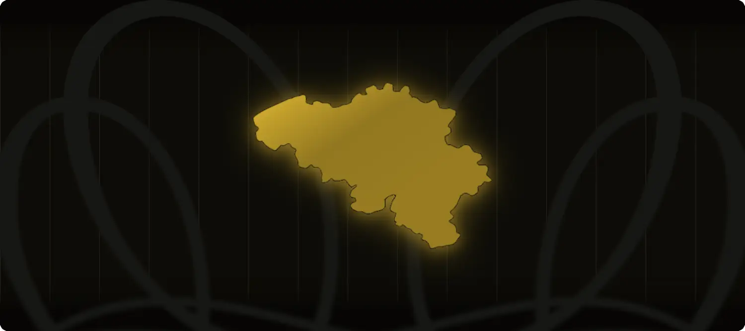 Carte de la région Belgium
