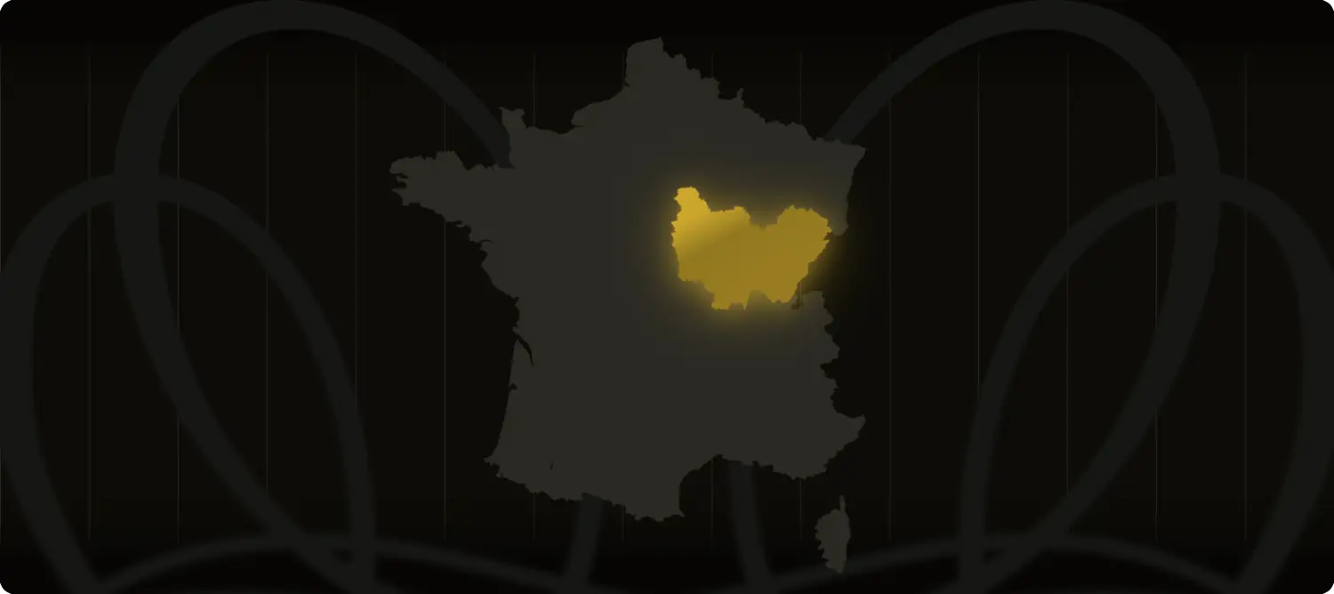 Carte de la région Bourgogne-Franche-Comté