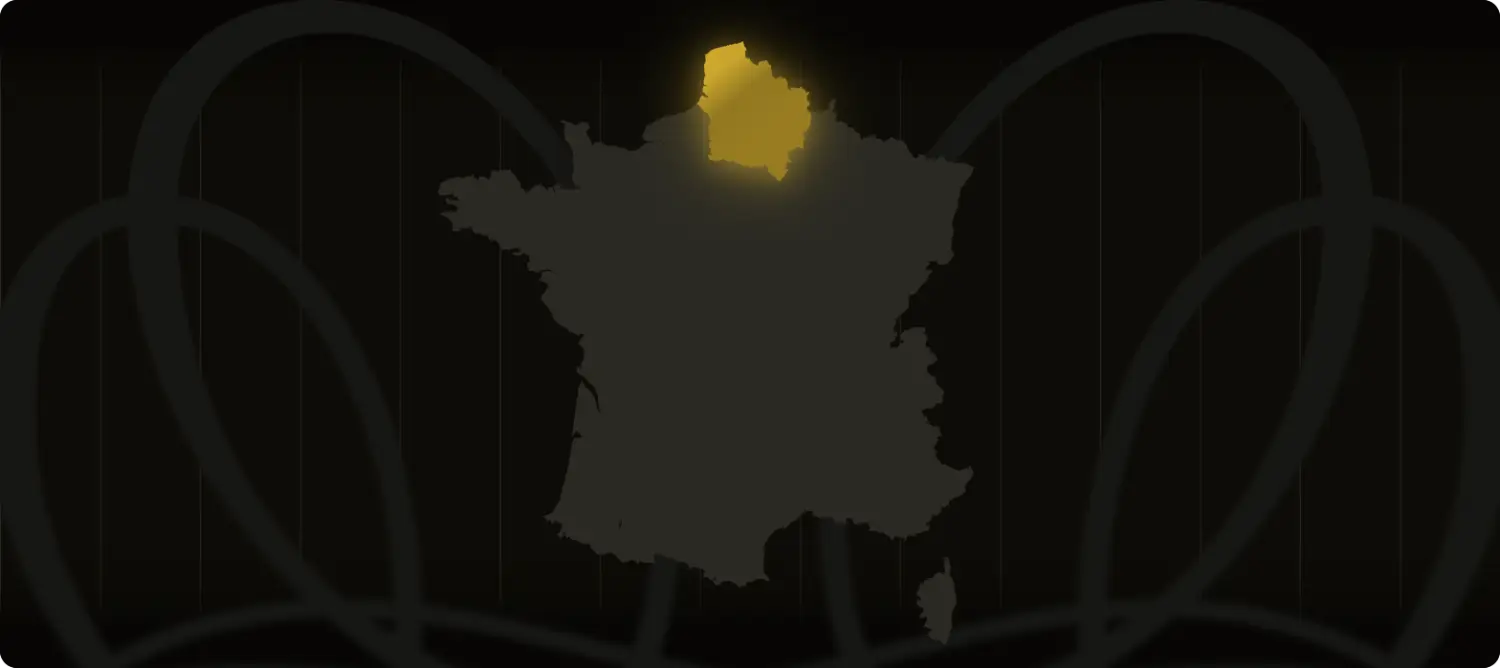 Carte de la région Hauts-de-France