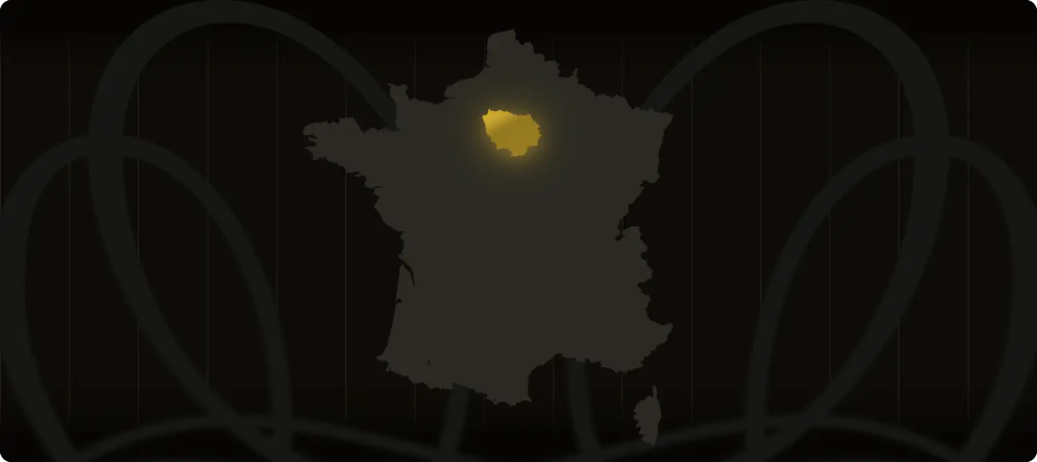 Carte de la région Île-de-France